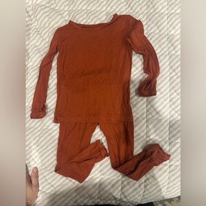 Rust Long Sleeve Kyte baby Pajama Set